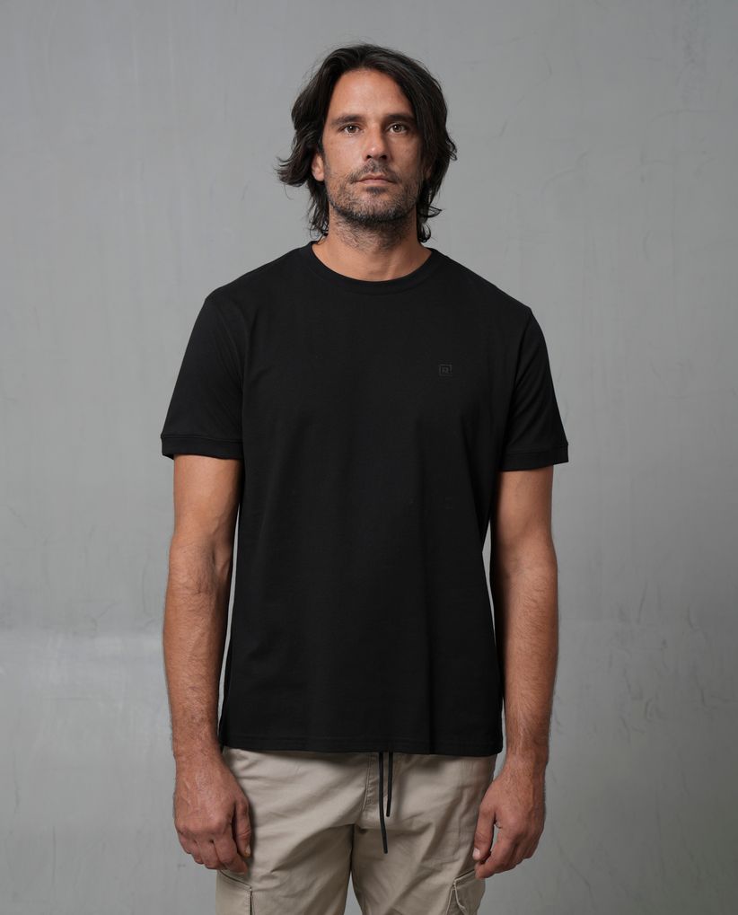 Camiseta con estampado en punto corazón para hombre