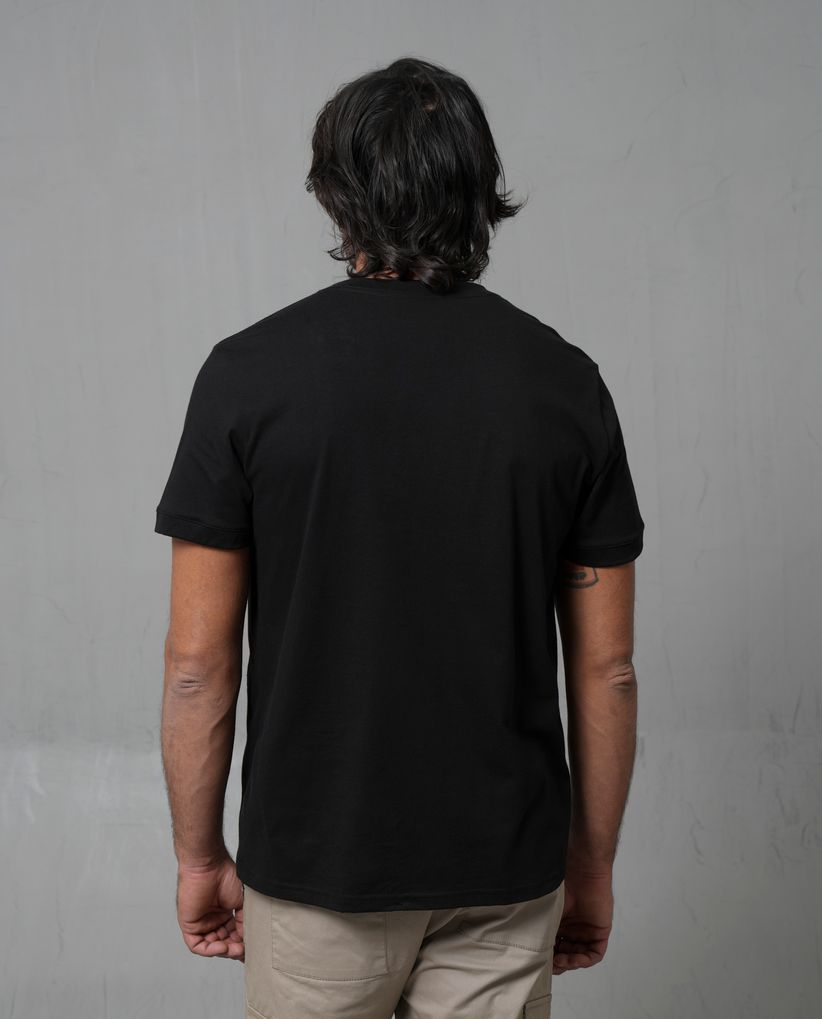 Camiseta con estampado en punto corazón para hombre