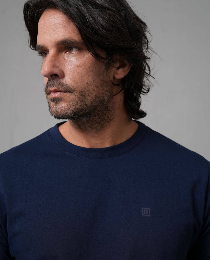 Camiseta con estampado en punto corazón para hombre