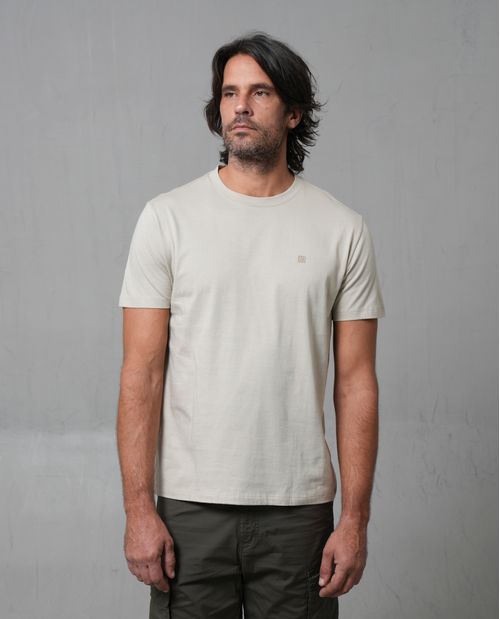 Camiseta con estampado en punto corazón para hombre