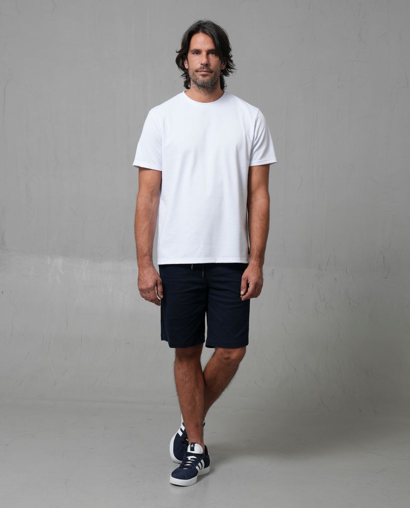 Bermuda con pretina elástica para hombre