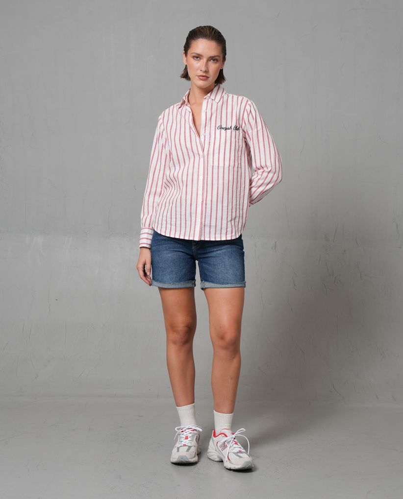 Short tono medio con cinco bolsillos para mujer