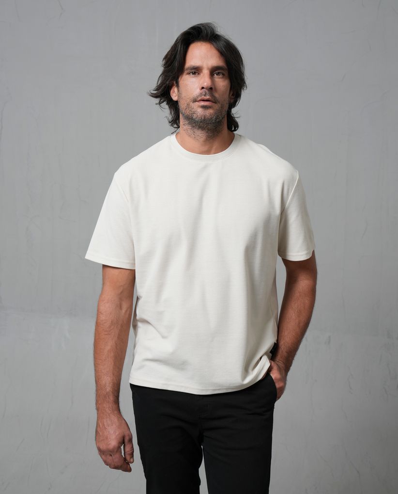 Camiseta Oversize con textura para hombre