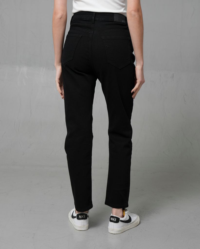 Jean Mom tono oscuro para mujer