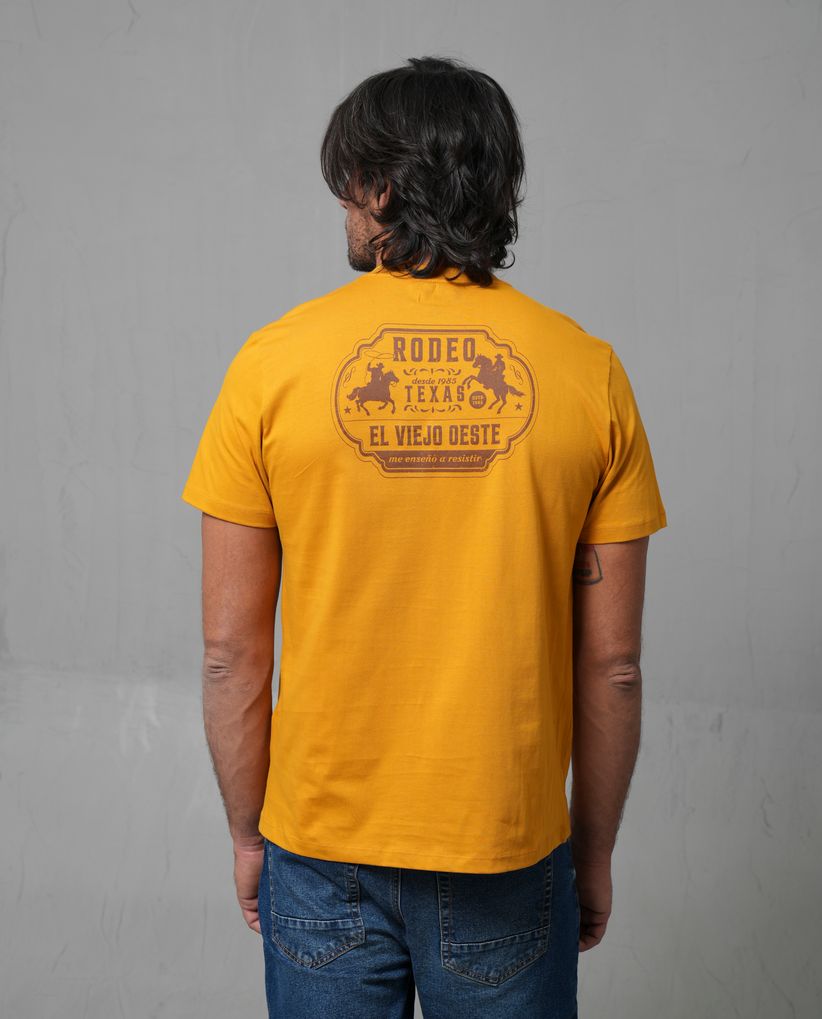 Camiseta manga corta con estampado para hombre