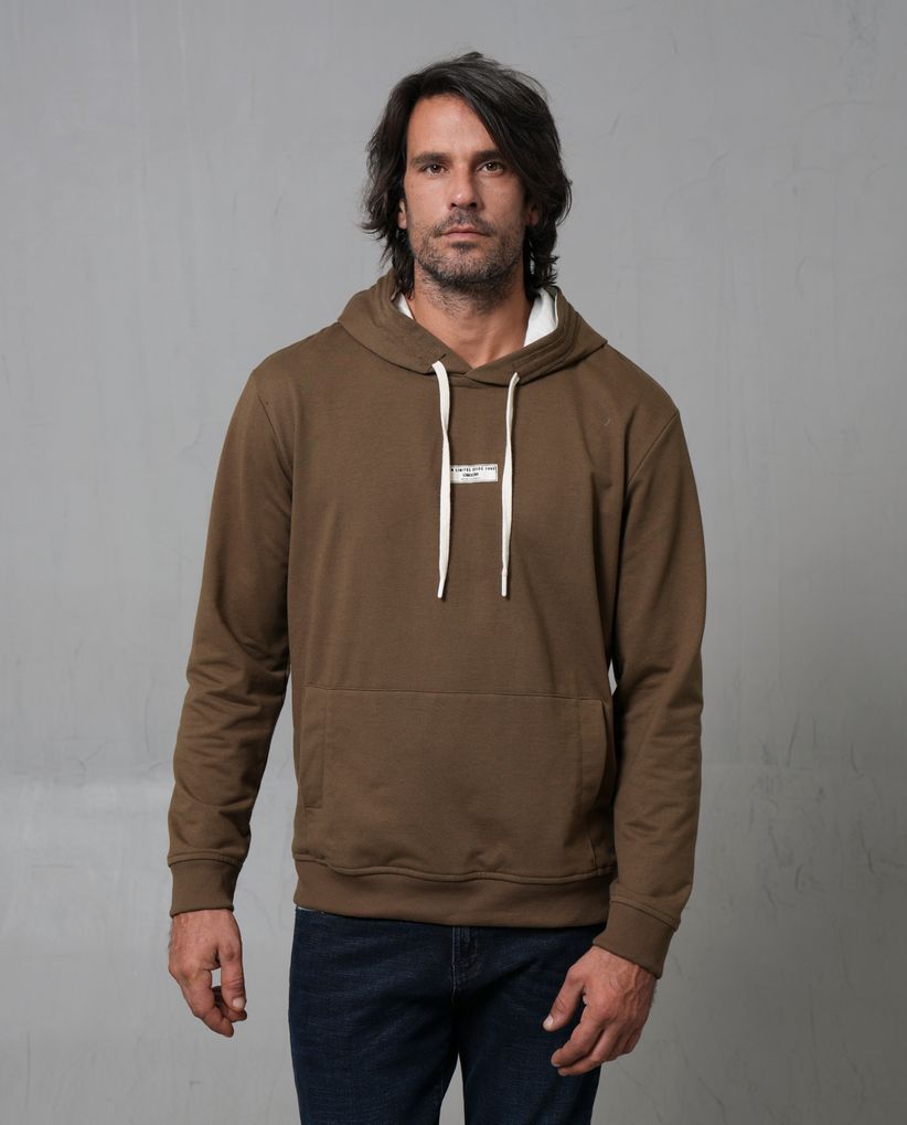 Buzo con capucha y cordón ajustable para hombre