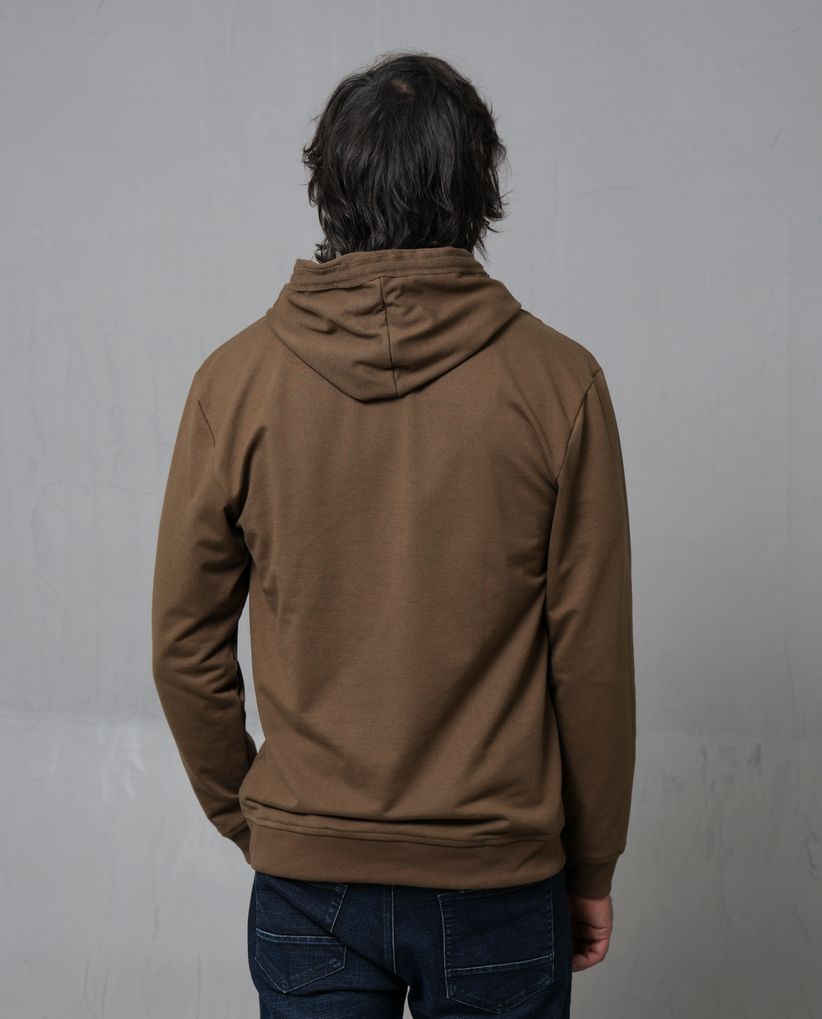 Buzo con capucha y cordón ajustable para hombre