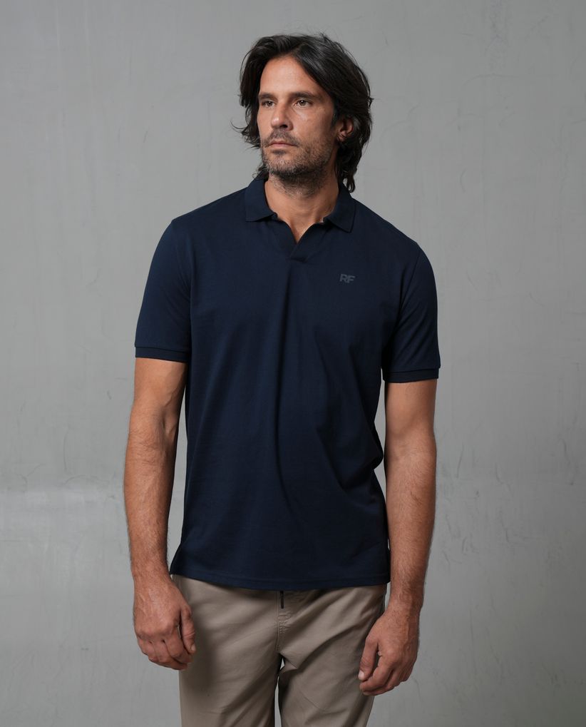 Polo con tejido de punto para hombre