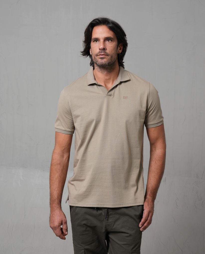 Polo con tejido de punto para hombre