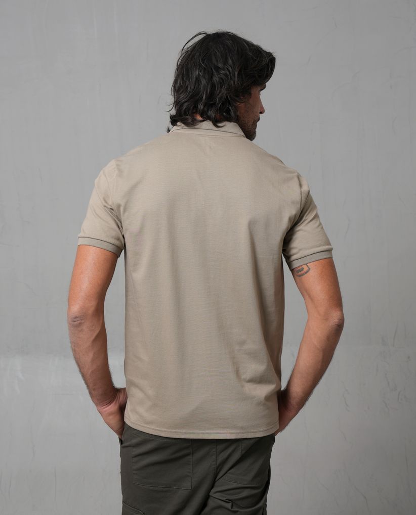 Polo con tejido de punto para hombre