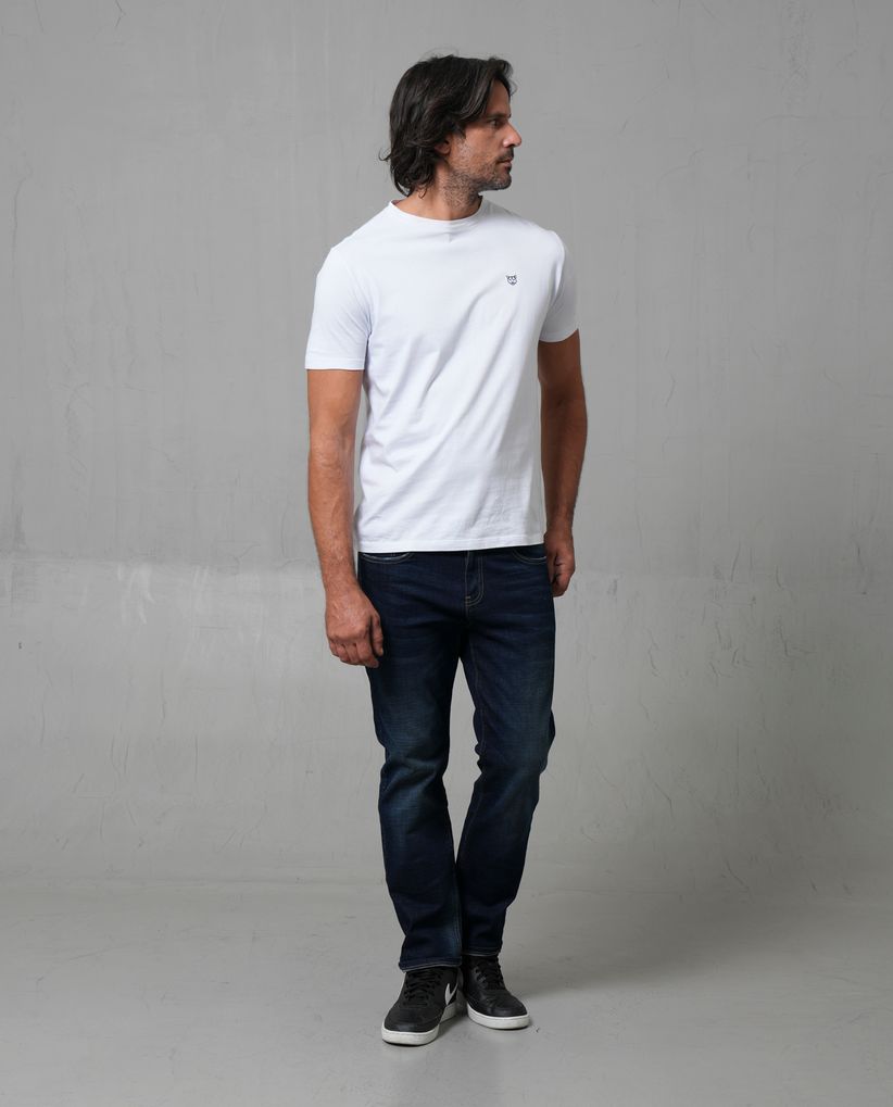 Jean Straight tono oscuro para Hombre