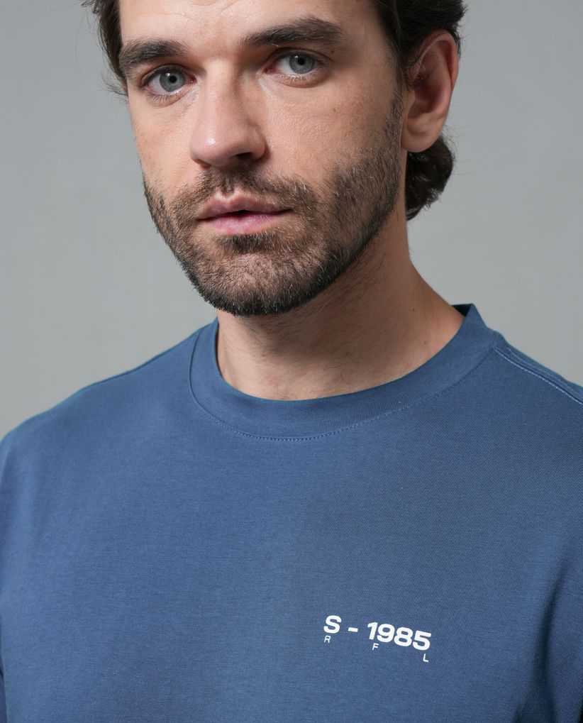 Camiseta manga corta con estampado para hombre