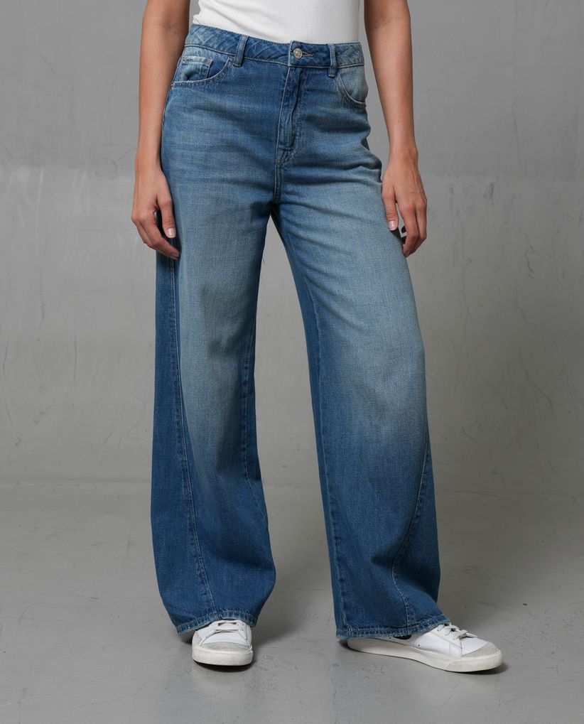 Jean Wide Leg con bota amplia para mujer