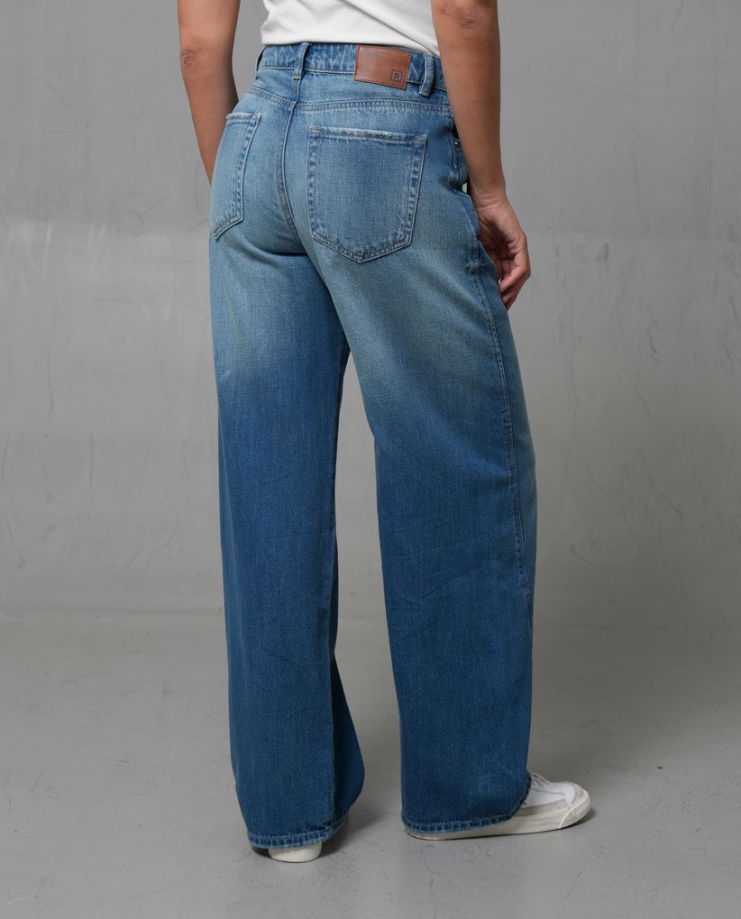 Jean Wide Leg con bota amplia para mujer