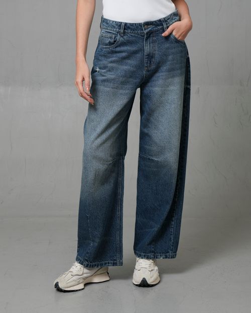 Jean Barril fit con iluminaciones en muslo para mujer
