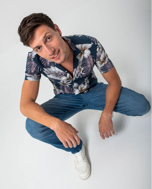Camisa estampada para hombre