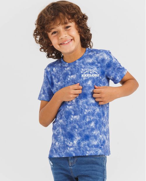 Camiseta efecto tie dye para niño