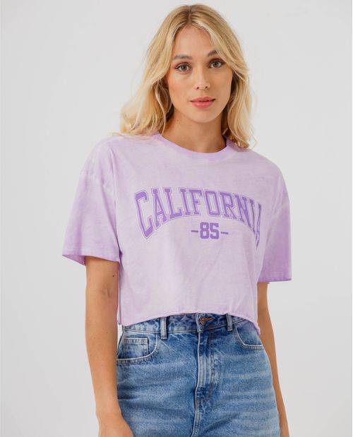 Camiseta con estampado California para mujer