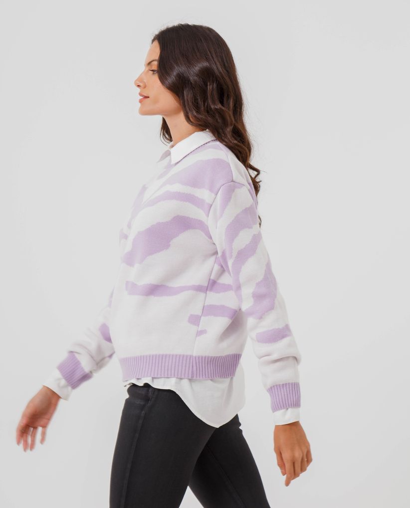 Buzo oversize tejido para mujer