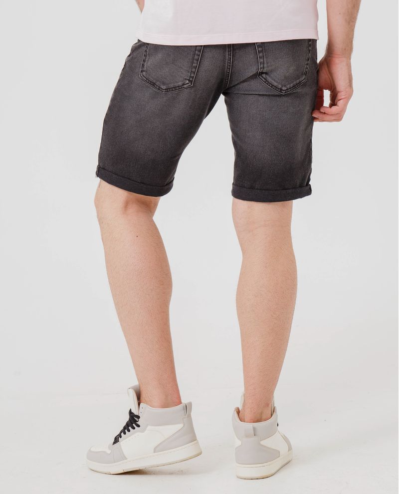 Bermudas negras para discount hombre