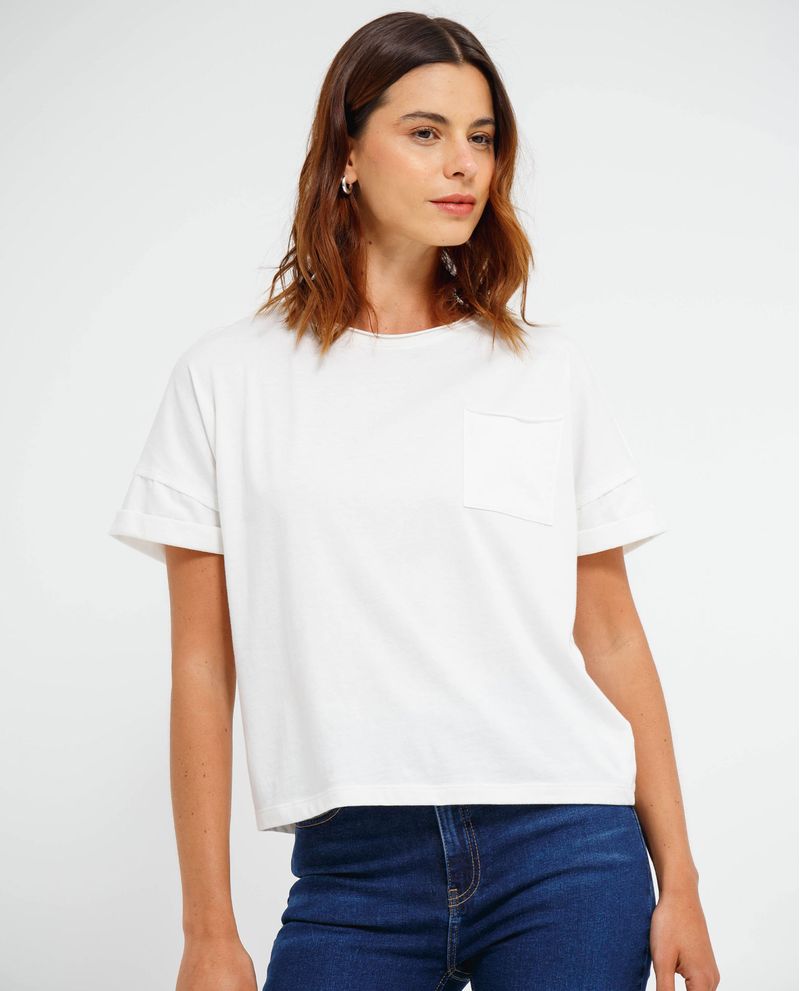 Camiseta con bolsillo en frente para mujer Tienda Online