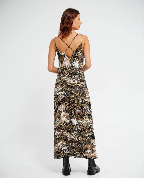 Vestido de tiras cruzadas para mujer