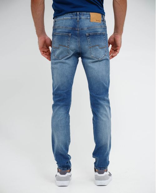 Jean Slim tono claro para hombre