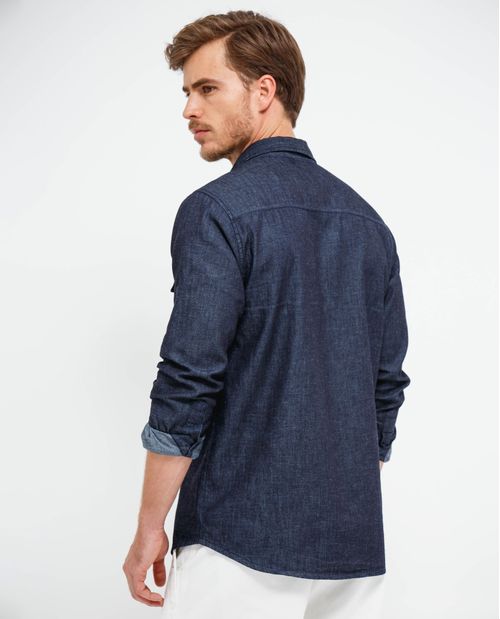 Camisa en índigo para hombre