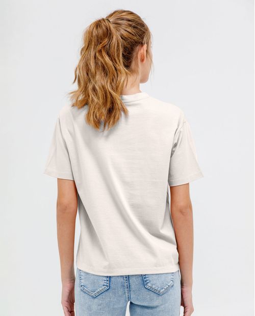 Camiseta estampada manga corta para mujer