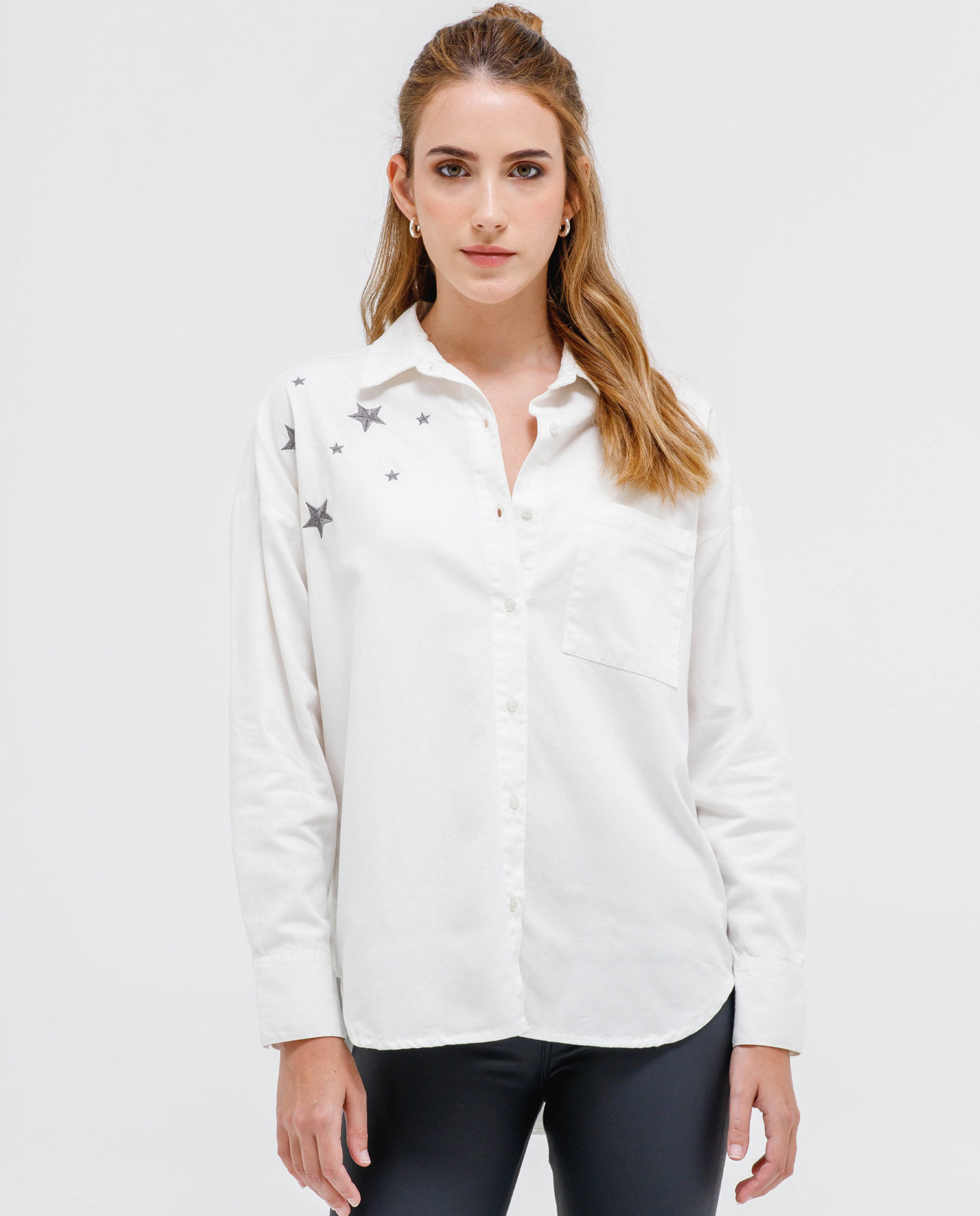 Camisas de discount jean mujer bordadas