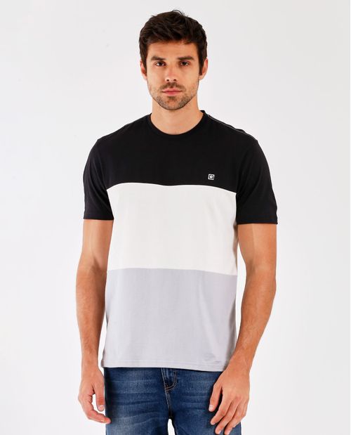 Camiseta con bloques de color para hombre