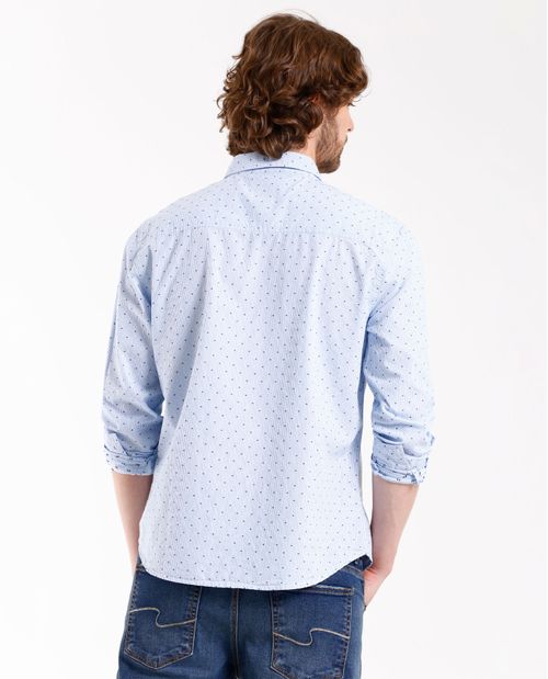 Camisa con diseño de puntos para hombre