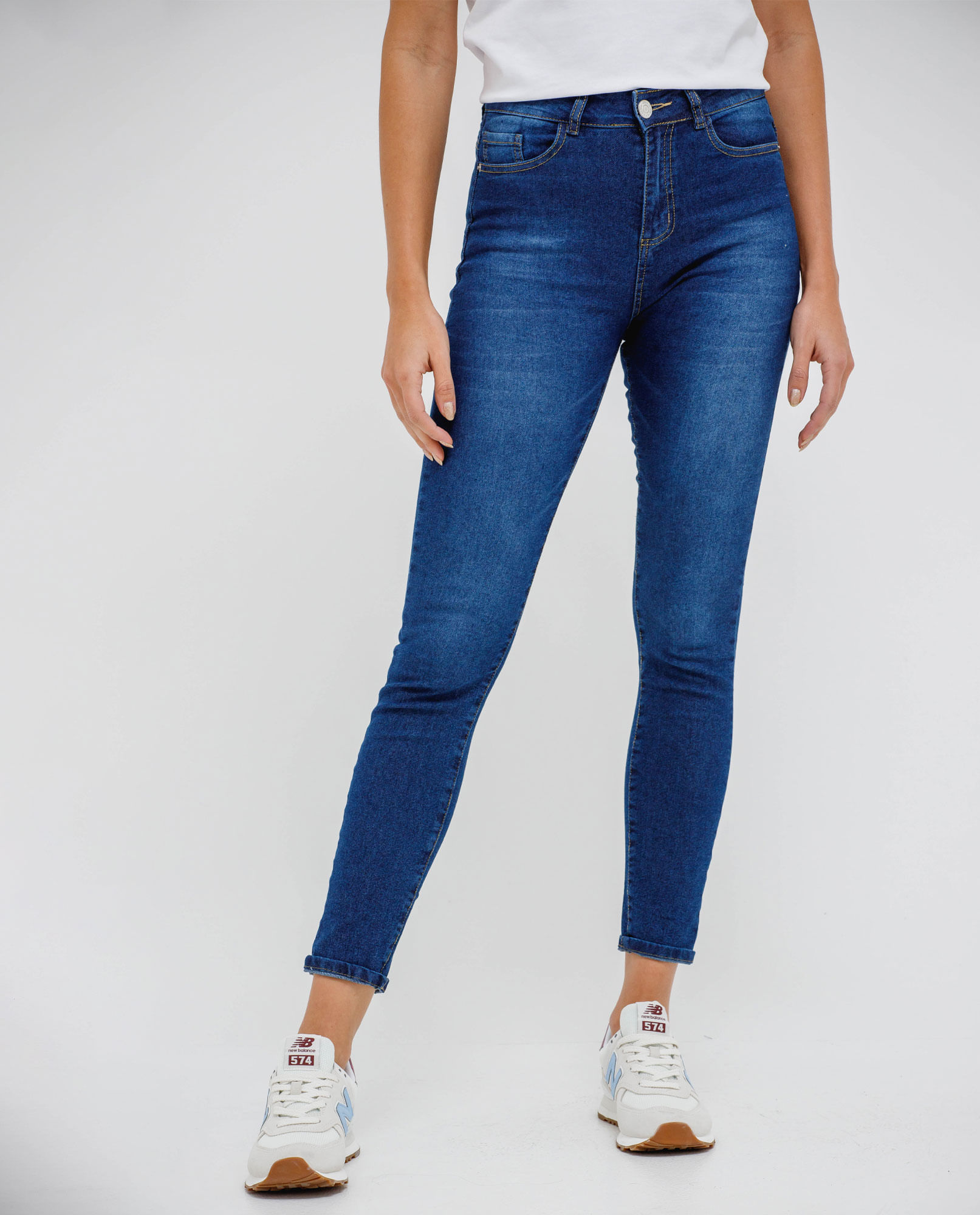 JEANS BÁSICO PUSH UP MUJER GRIS OSCURO