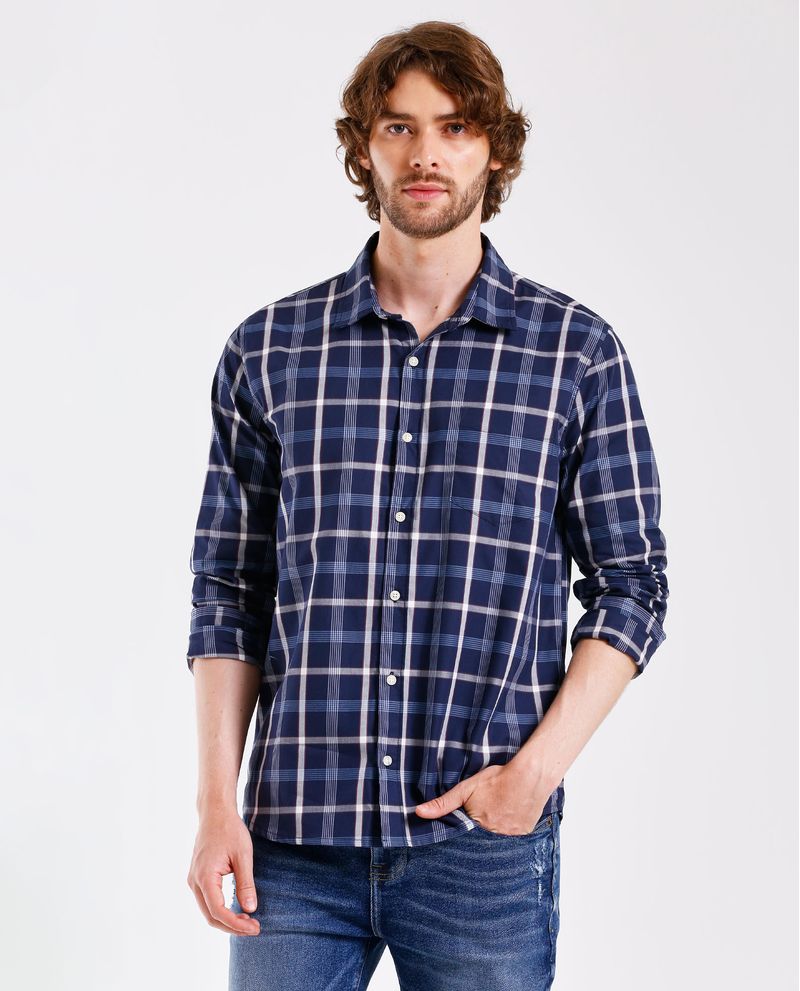 Camisa con diseño a cuadros para hombre Compra Online