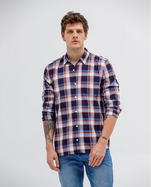 Camisa de cuadros para hombre