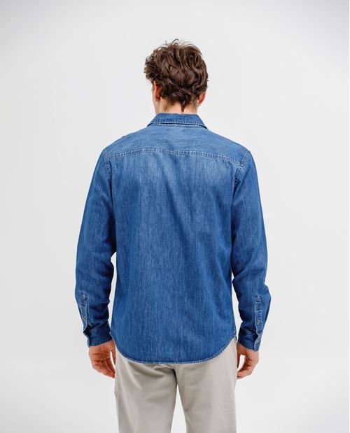 Camisa en denim para hombre