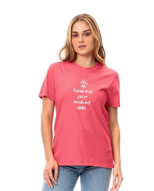 Camiseta cuello redondo para mujer