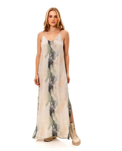 Vestido con estampado abstracto para mujer