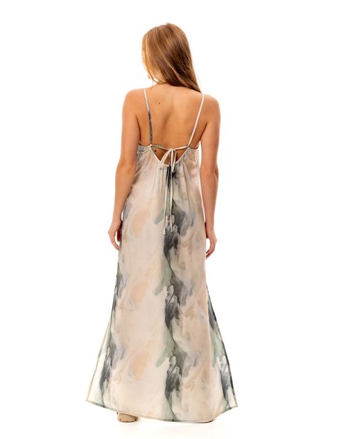 Vestido con estampado abstracto para mujer