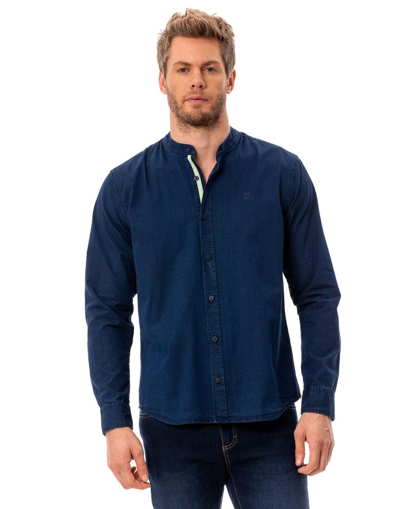 Camisas para hombre cuello neru clearance