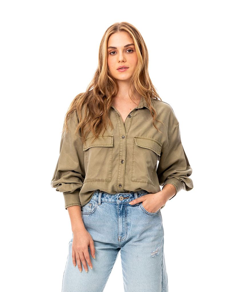 Camisa manga larga para mujer