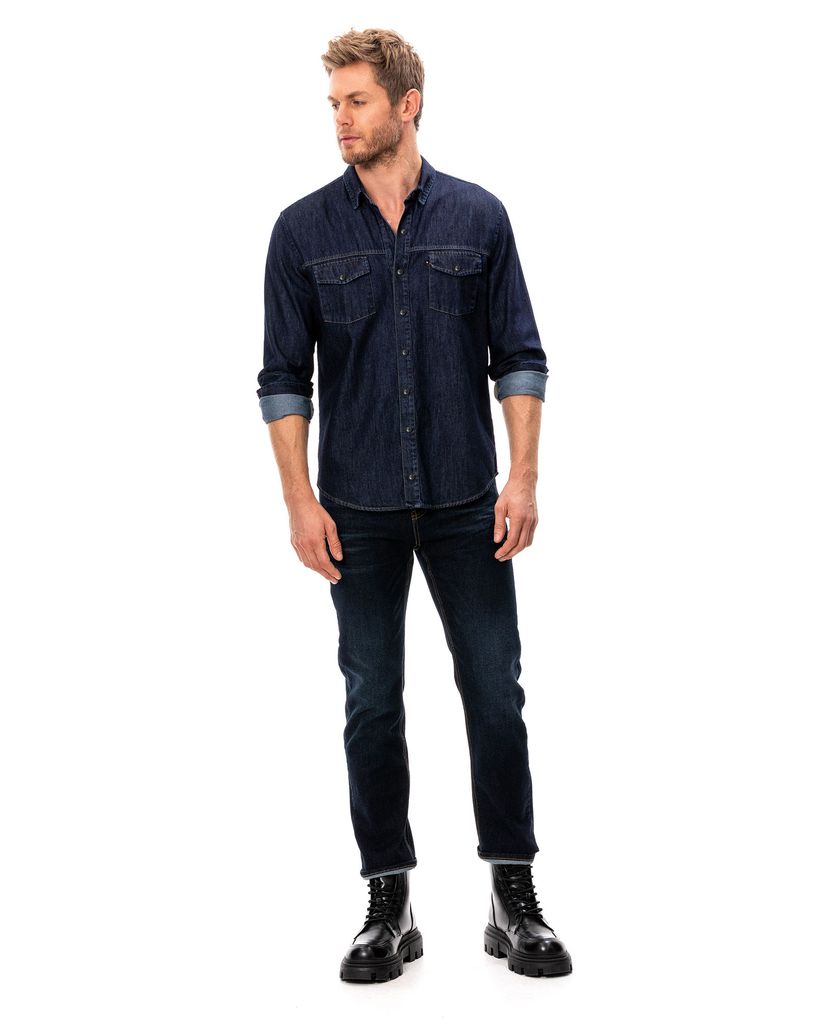 Camisa en denim para hombre