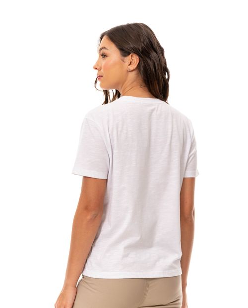Camiseta con detalle bordado para mujer