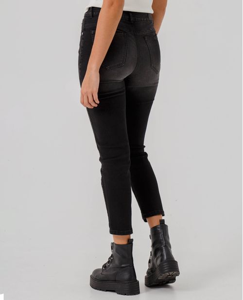 Jean Magic Up negro para mujer