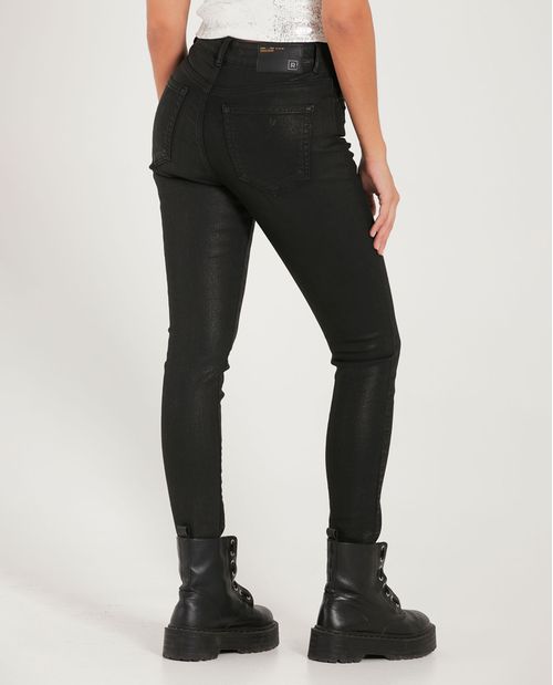 Jean Magic Up negro para mujer