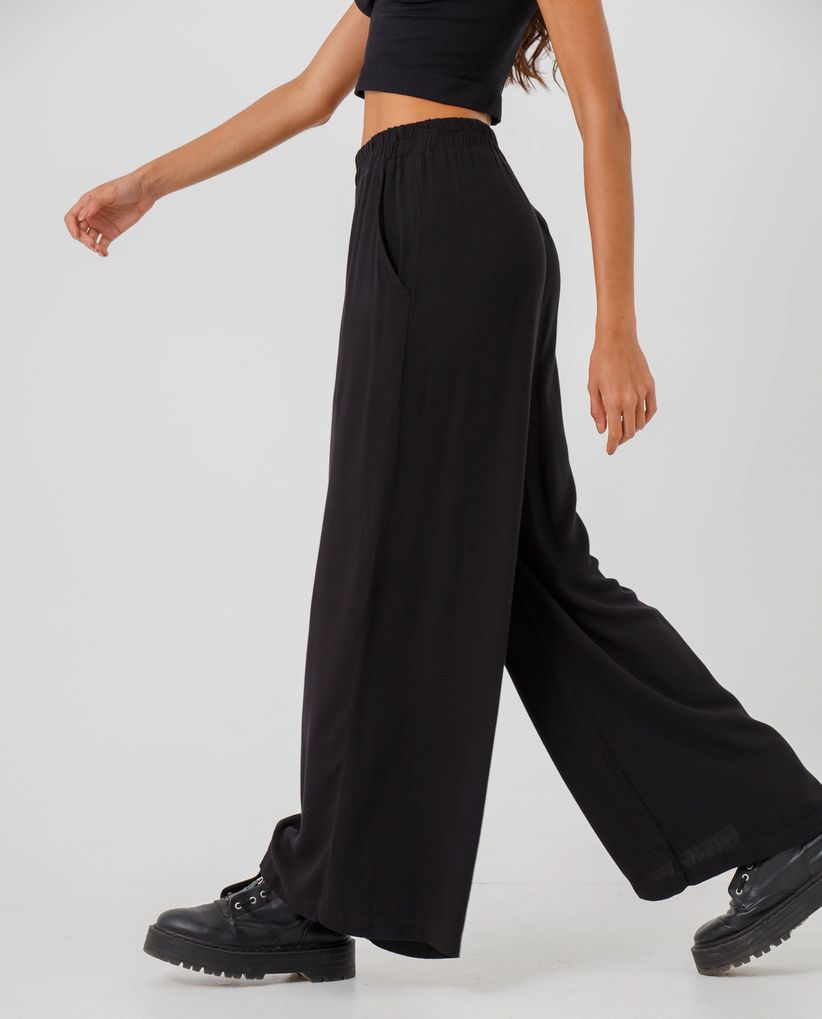 Pantalón Palazzo con bolsillos para mujer