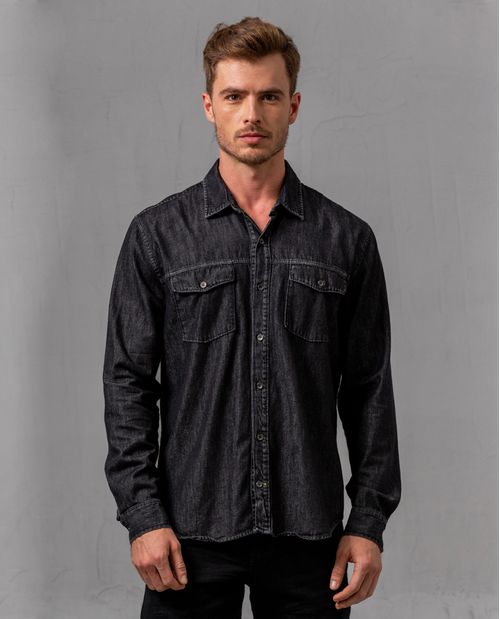 Camisa en denim para hombre
