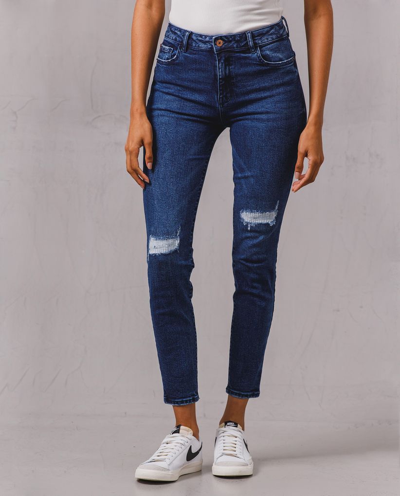 Jean Magic Up con desgastes para mujer