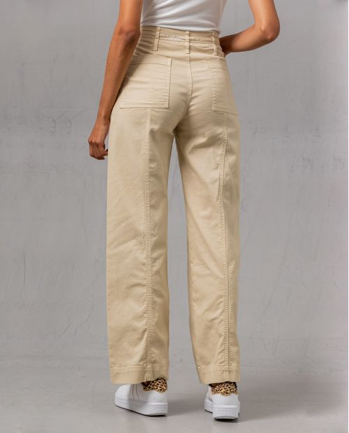 Pantalón Wide Leg con cinturón para mujer
