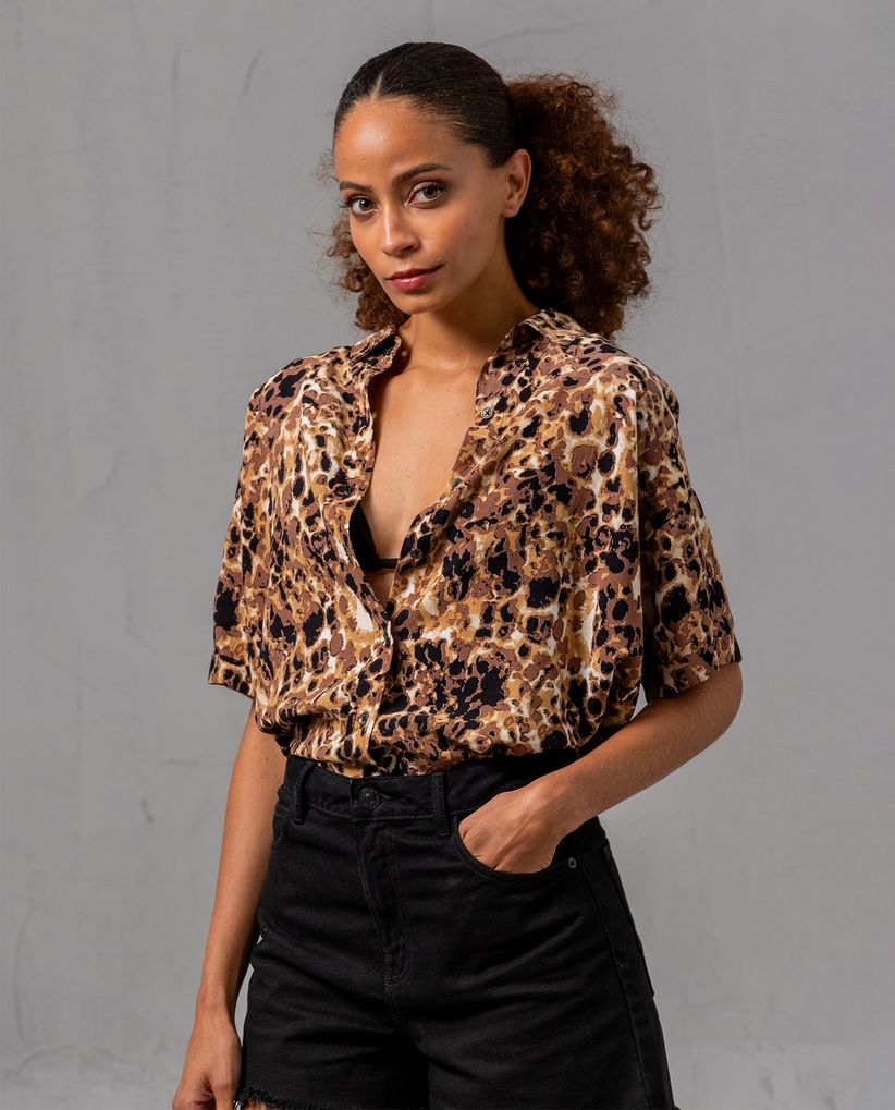 Camisa estampada para mujer
